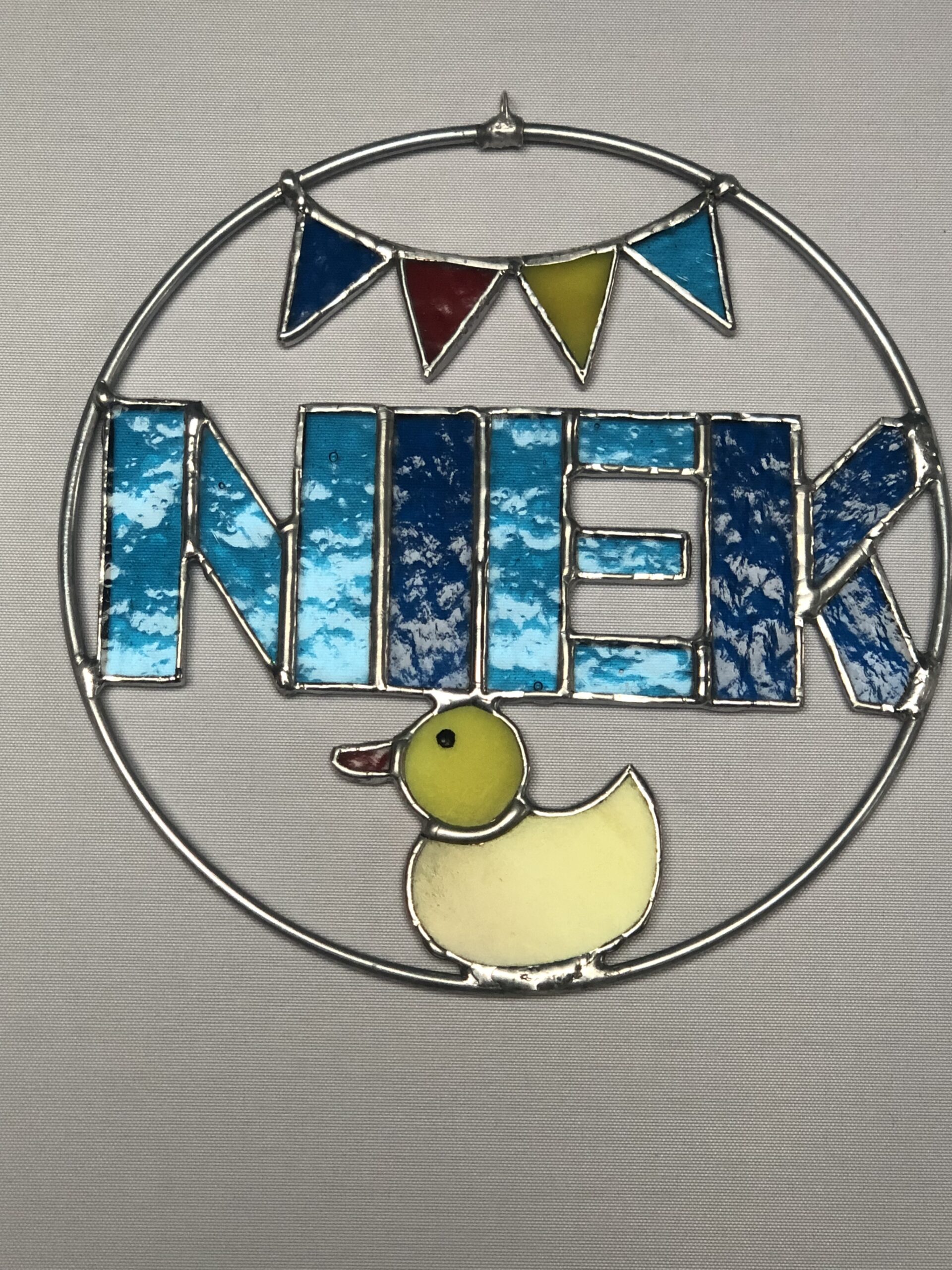 Glasinloodkado Naamring - Afbeelding 2