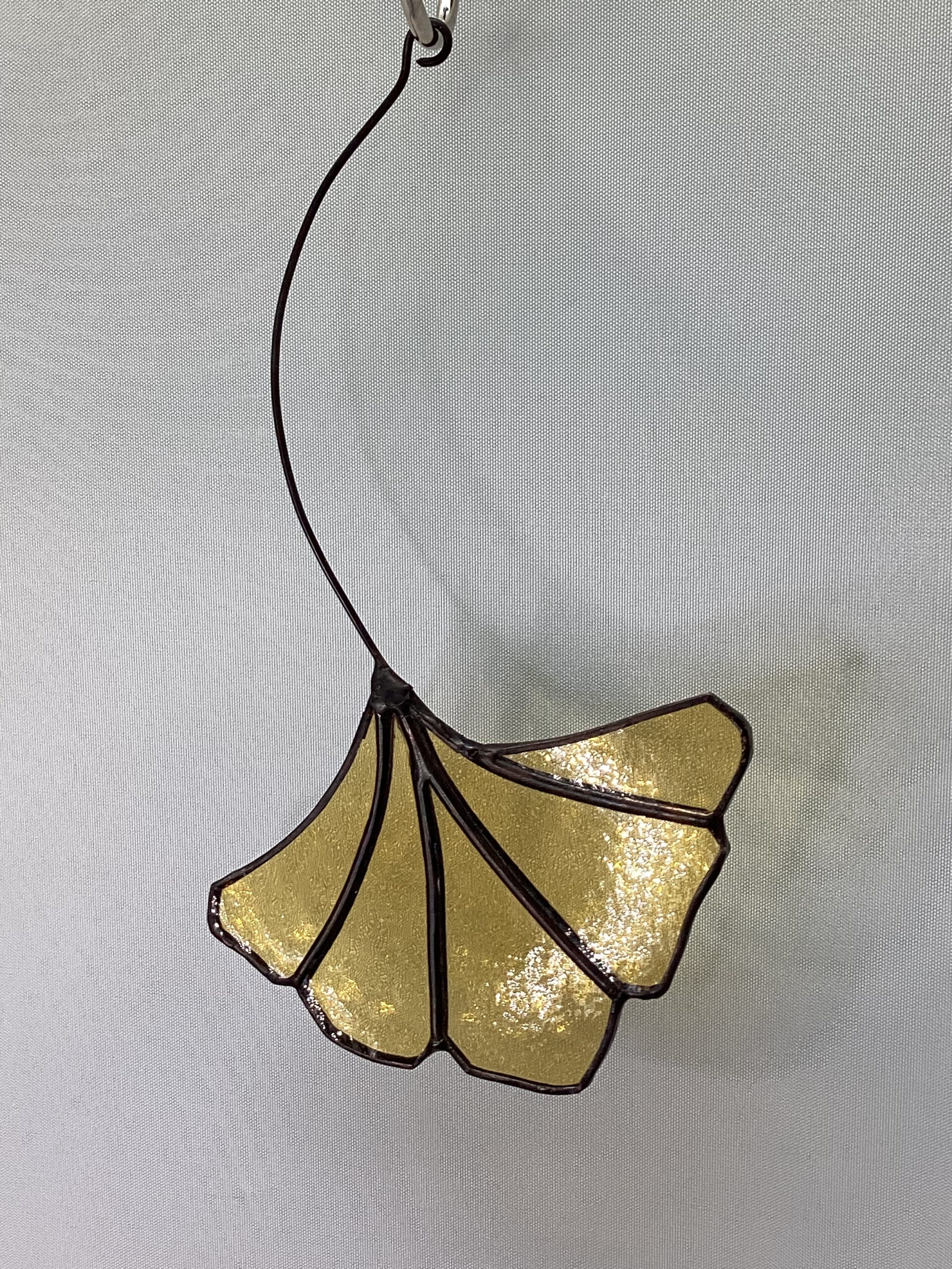 Glasinloodkado Ginkoblad vlammend oranje - Afbeelding 5