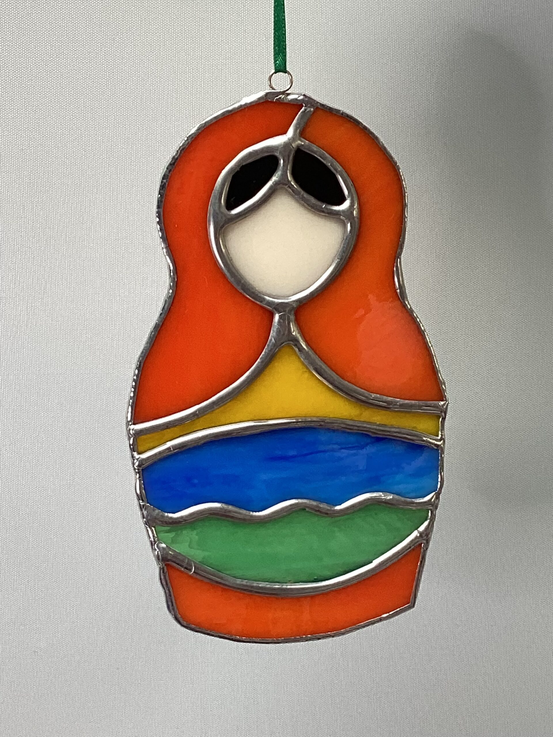 Glasinloodkado Baboesjka pop rood - Afbeelding 2