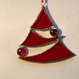 Rode kerstboom met nuggets