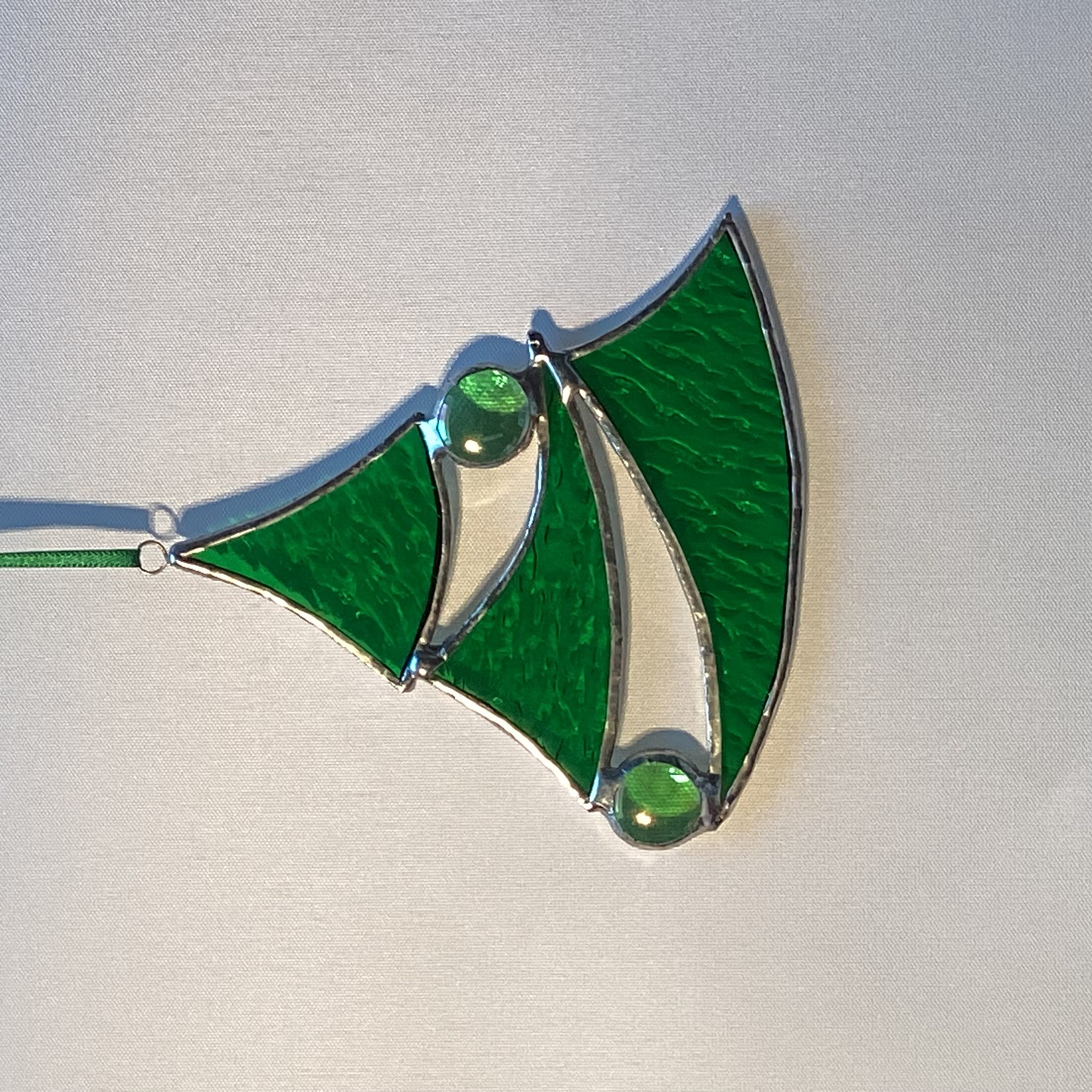 Glasinlood Groene kerstboom met nuggets - Afbeelding 2