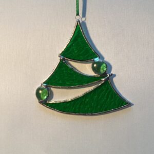 groene kerstboom met nuggets