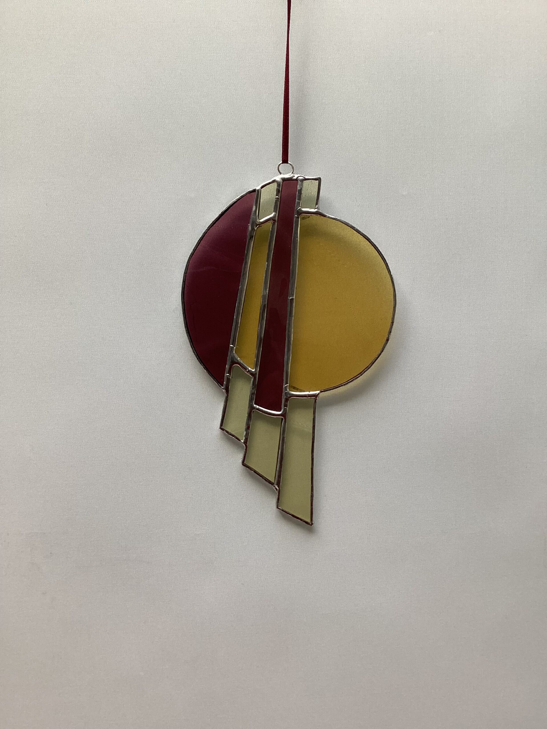 Glasinloodkado ster rood wit - Afbeelding 3