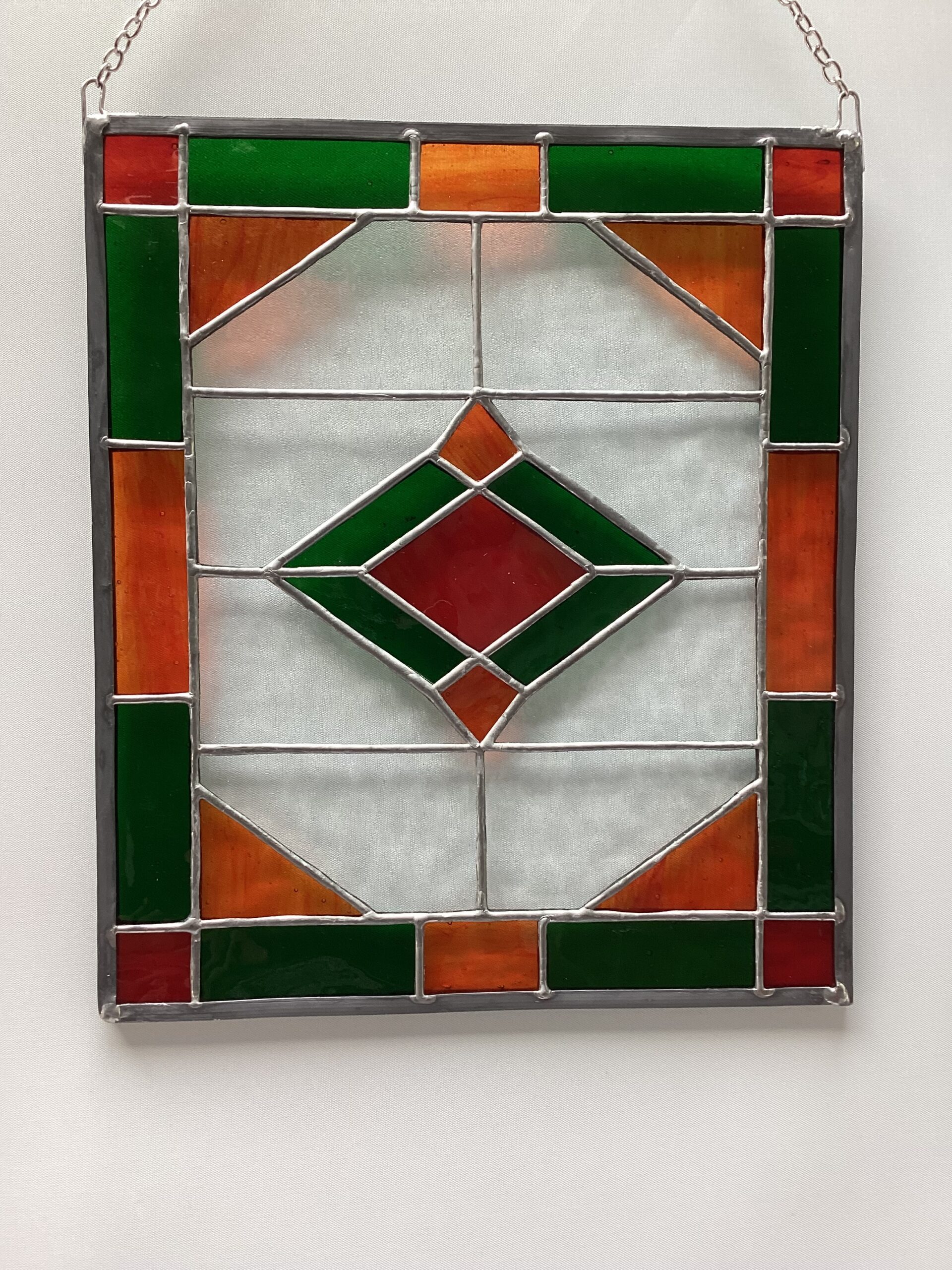 Glasinlood Oranje Groene Raamhanger - Afbeelding 2