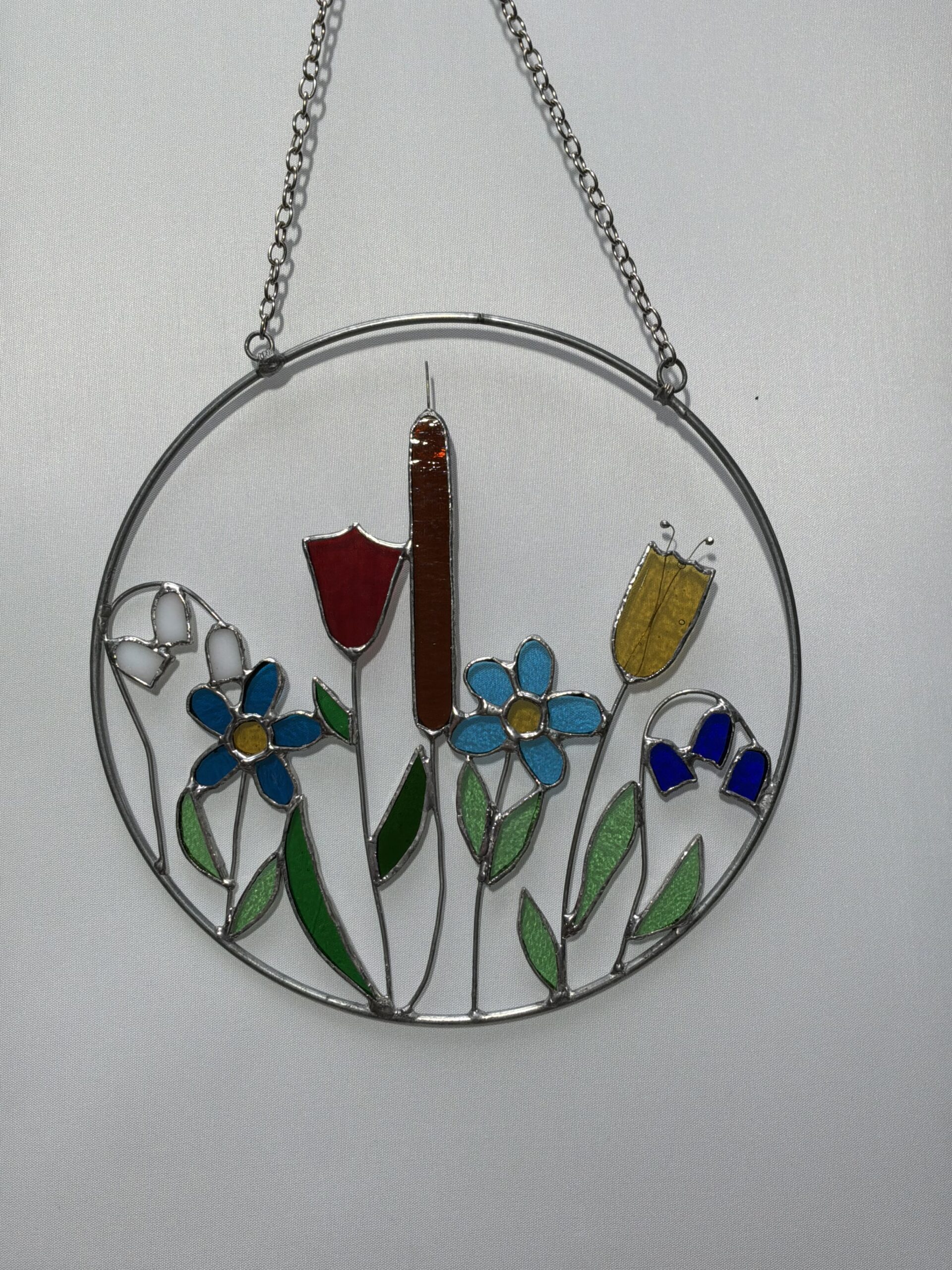 Glasinlood heersbeestje met witte bloem - Afbeelding 3