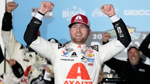 WilliamByron won the Daytona 500 for the first time in his career