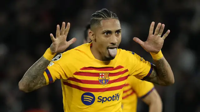 Raphinha scores two goals as Barcelona beats Paris Saint-Germain in the first leg of the quarterfinals