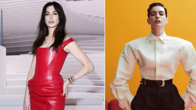 The new faces of Versace were revealed by Anne Hathaway and Cillian Murphy