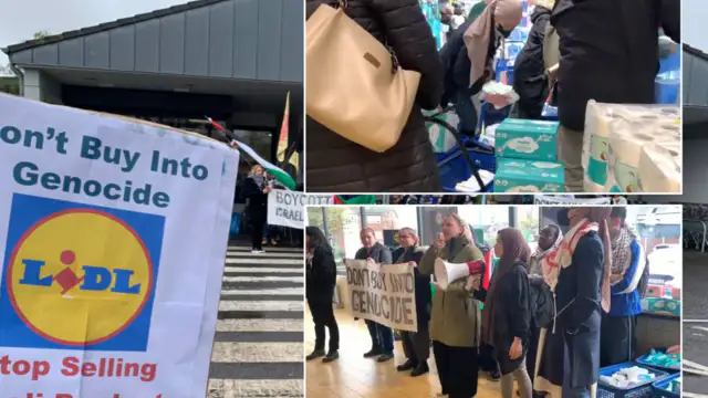 The protesters brought customers to tears and abused the staff