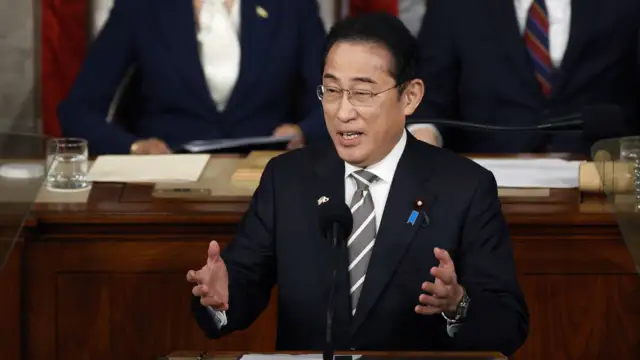 The prime minister of Japan gave a full address to a joint meeting of Congress
