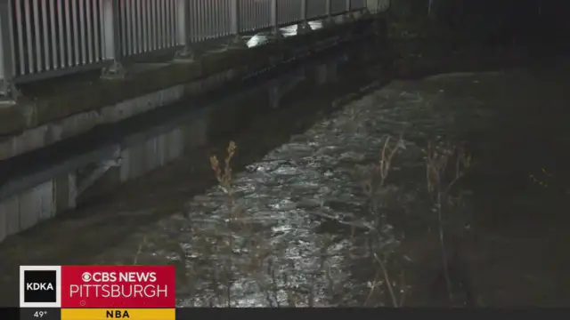Heavy rains continue into the morning and the order to evacuate remains in place