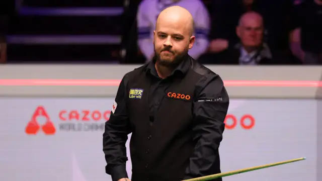 Luca Brecel was beaten by David Gilbert in the first round of the World Snooker Championship