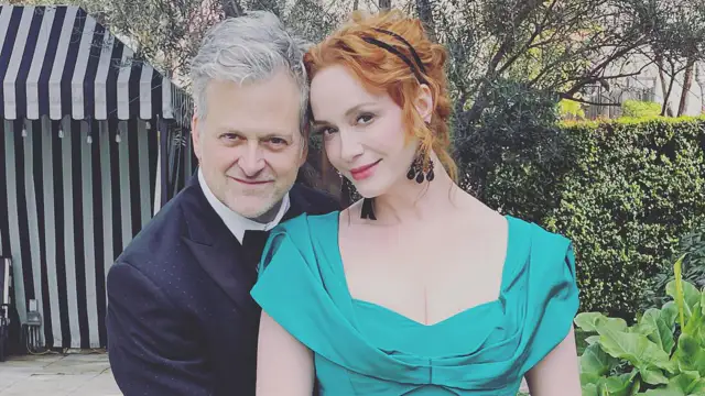 The star of 'Mad Men' is married to George Bianchini in New Orleans