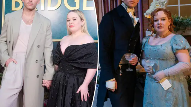Nicola Coughlan and Luke Newton comfortable during 'Bridgerton' filming