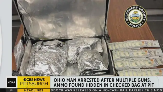 Ohio man arrested for smuggling guns at Pittsburgh International Airport
