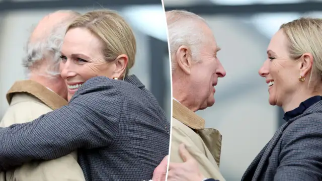 King Charles warmly welcomed by Zara Tindall at Royal Windsor Horse Show