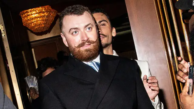 Sam Smith and Christian Cowan stun in matching suits at Met Gala
