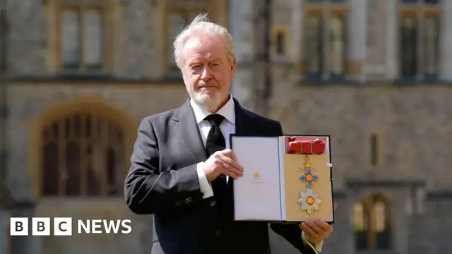 Sir Ridley Scott was honoured by Prince William for his services to the film industry