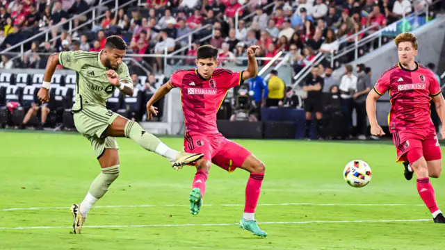 Denis Bouanga scored two goals to help LAFC beat St Louis 2-0