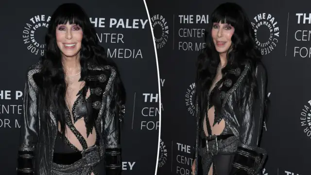 Cher stuns in cutout catsuit at Bob Mackie: Naked Illusion premiere