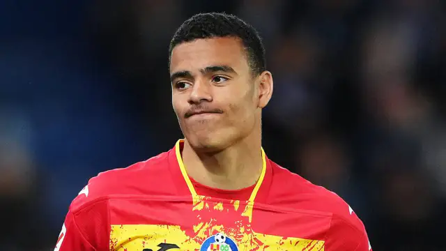 Fans target Mason Greenwood with chants and the match is suspended