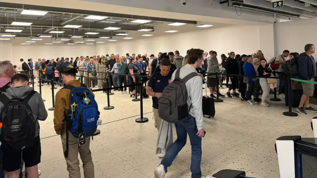Passengers face long delays at Birmingham Airport ahead of bank holiday weekend