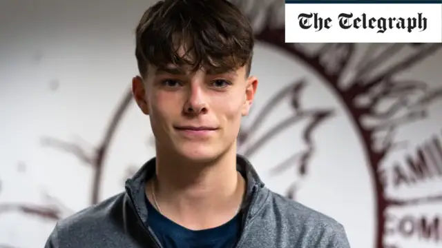 Archie, the son of Michael Vaughan, signed his first professional contract at Somerset