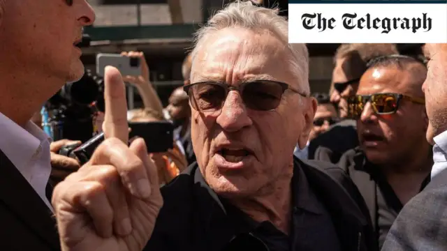 Robert De Niro denounces Donald Trump as a clown and future dictator