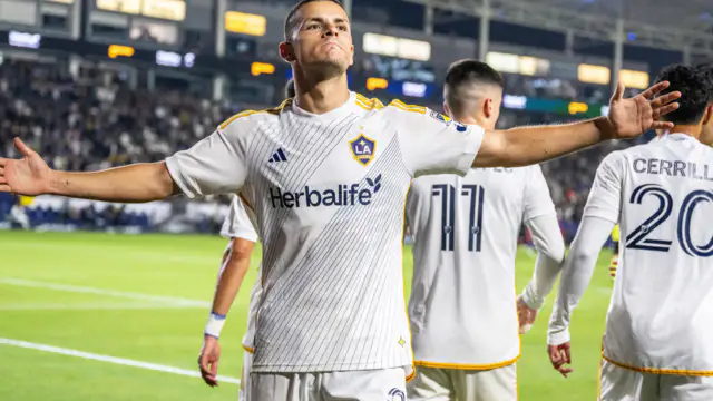Dejan Joveljic scored two goals to help the LA Galaxy beat FC Dallas