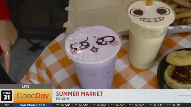 There is a summer market in Folsom