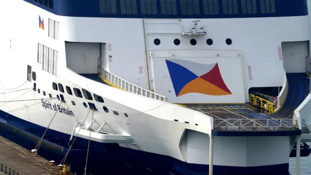 There is disruption on Channel ferries due to the French strike
