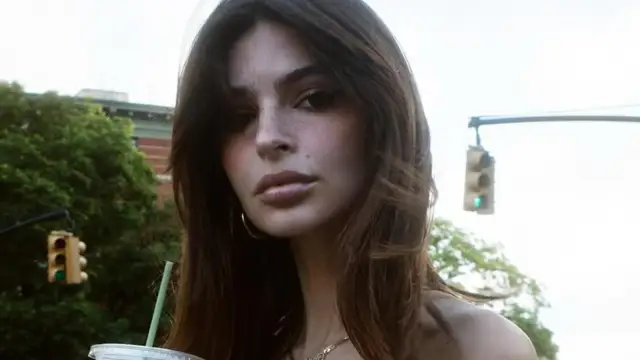 Emily Ratajkowski stuns in skimpy bikinis and denim skirt on her birthday