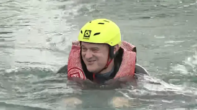 Ed Davey took a crown from Boris Johnson on election campaign trail
