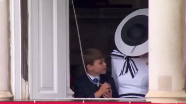 Prince Louis steals the show with his dancing antics at Trooping the Colour event
