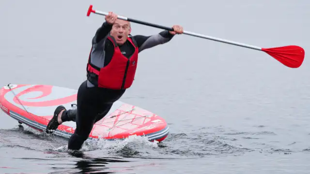 Ed Davey has been throwing himself in the water to win votes