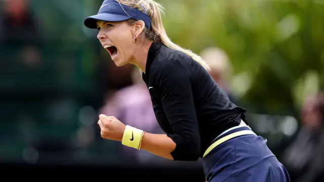 Emma Raducanu leads against Katie Boulter in Nottingham Open semi-final