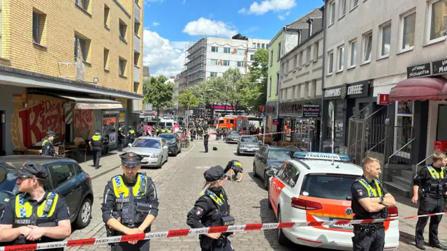 German police shoot man with pickaxe in Hamburg hours before Poland v Netherlands