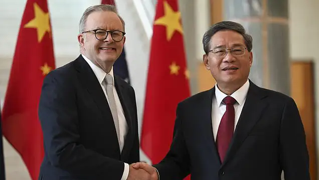 Chinese Premier Li Qiang and Australian Prime Minister Anthony Albanese hold high-level meeting at Australia's Parliament House