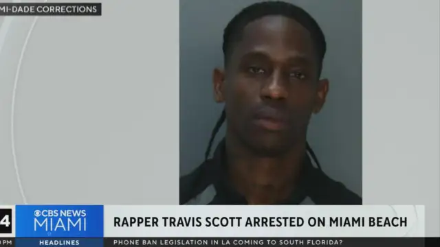 Rapper Travis Scott Arrested in Miami for Disorderly Intoxication and Trespassing
