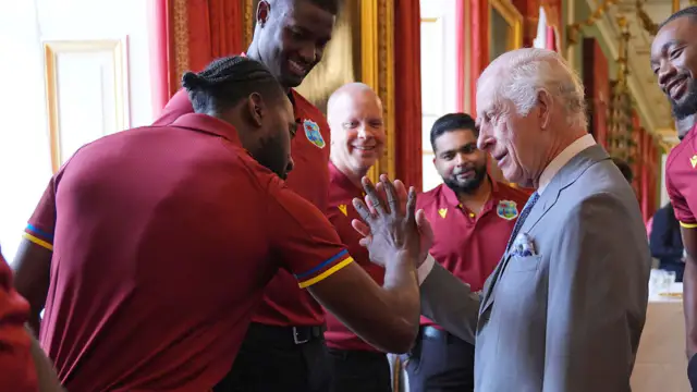 King Charles hosts West Indies cricket team at Buckingham Palace and expresses condolences for Hurricane Beryl victims