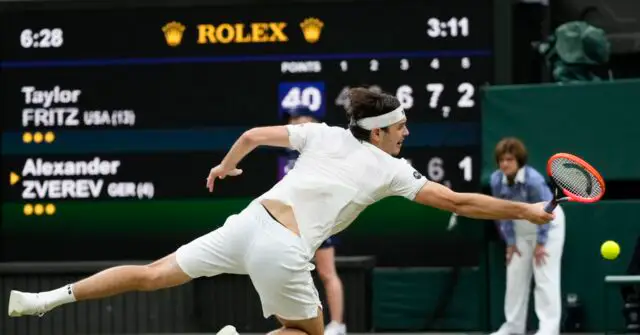 American Taylor Fritz stages epic comeback to defeat Alexander Zverev at Wimbledon