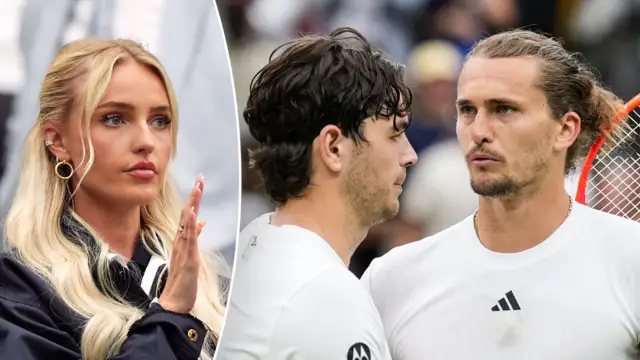 Taylor Fritz's girlfriend mocks alleged abuser Alexander Zverev after Wimbledon match