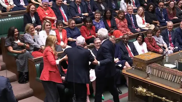 Sir Lindsay Hoyle was re-elected as Speaker of the House