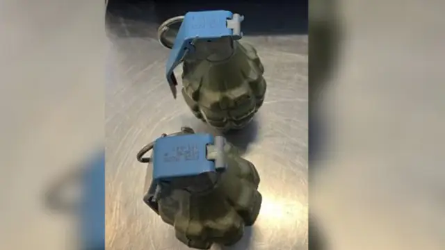 There are two grenades in a checked bag at the Pittsburgh International Airport