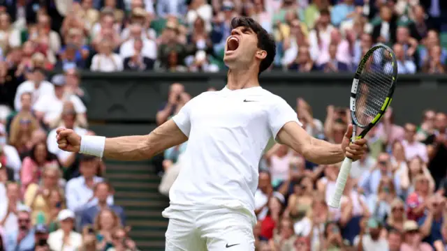 Carlos Alcaraz joked with Wimbledon crowd that Sunday is going to be a good day for Spanish people