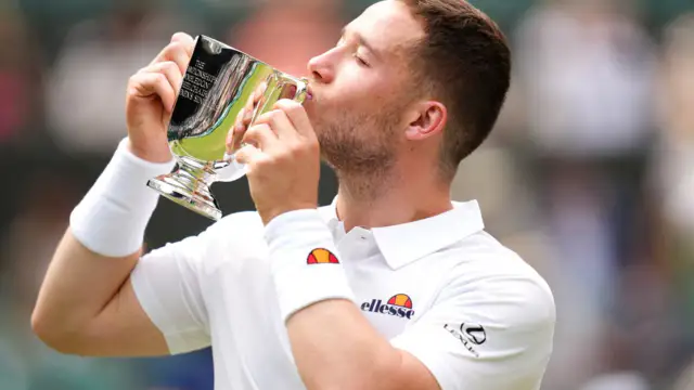 Alfie Hewett secures emotional Wimbledon victory to complete career grand slam