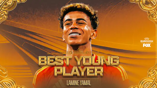 Spain's 17-year-old superstar Lamine Yamal won the best young player award at Euro 2024
