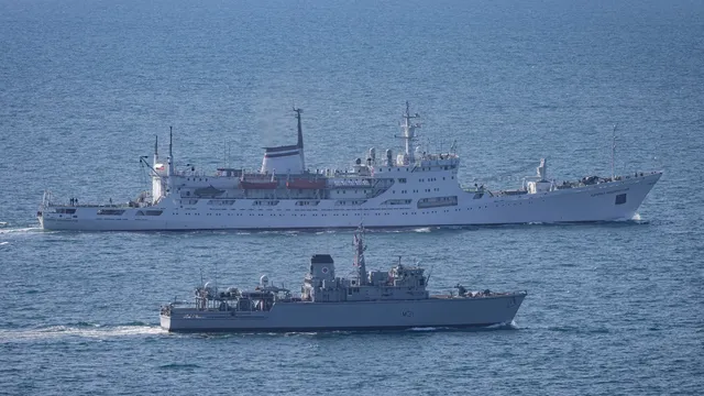 Royal Navy intercepts Russian ships shadowing undersea infrastructure