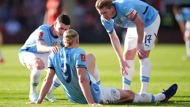 Erling Haaland injured while leading Manchester City to FA Cup victory