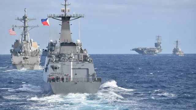 U.S. allies unite against China in South China Sea naval drill